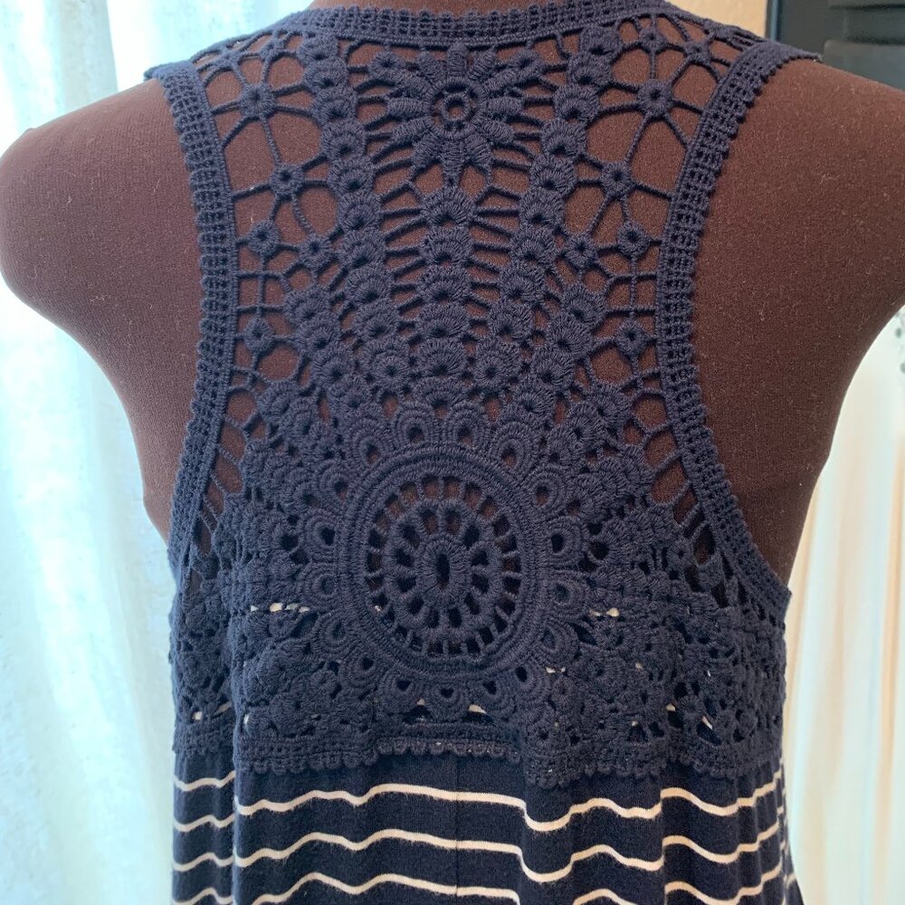 Lane Bryant Swing Striped Lace Back Dress 18/20